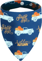 Icemood USA imported patriotic dog bandana in bright lighting