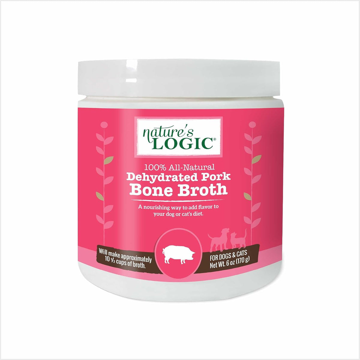 Nature's Logic Dehydrated Bone Broth Powder - 100% Natural Dog & Cat Topper - Rich in Glucosamine & Chondroitin - Boosts Immune System - Gluten-Free, No Synthetic Ingredients - Chicken, 6oz - Image 11