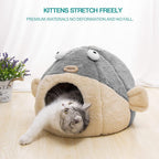 Lcybem pet bed showing soft plush interior texture