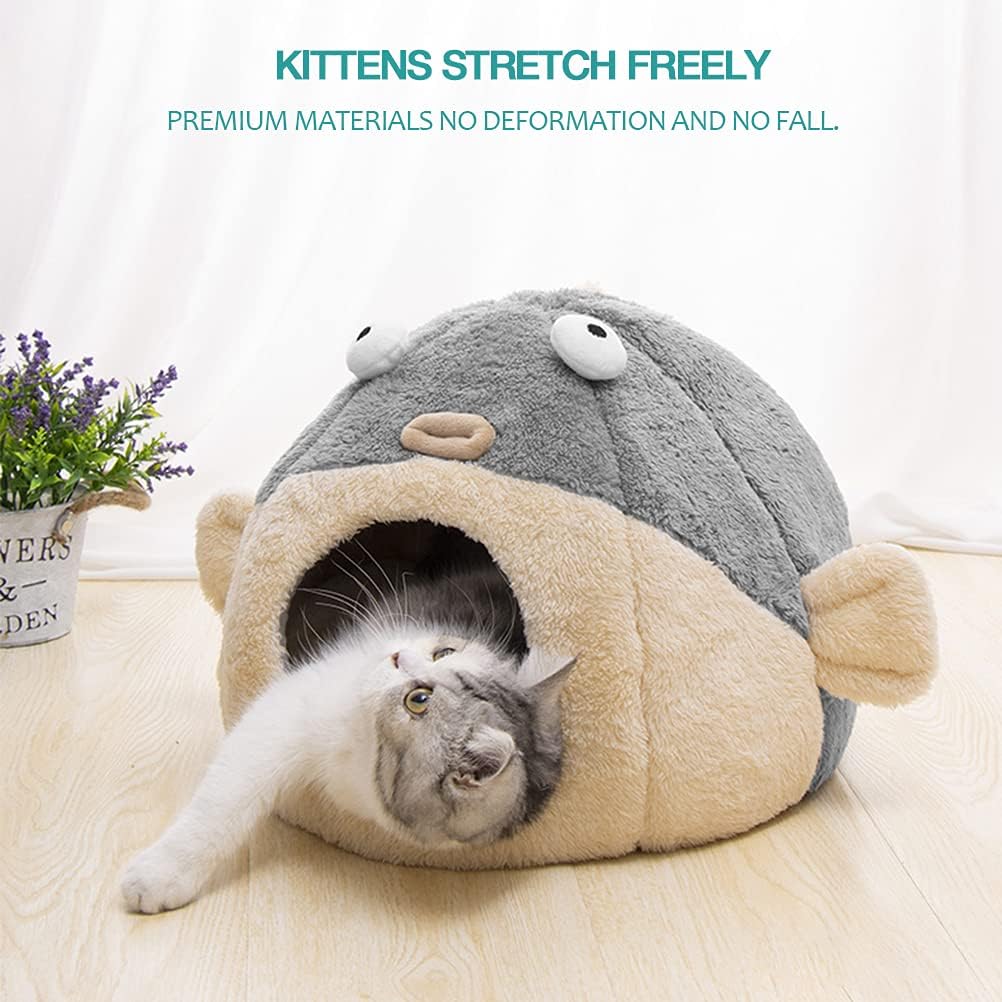 Lcybem pet bed showing soft plush interior texture