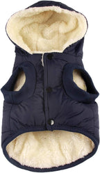 Vecomfy Fleece Lining Extra Warm Dog Hoodie in Winter,Small Dog Jacket Puppy Coats with Hooded,Red S - Image 9