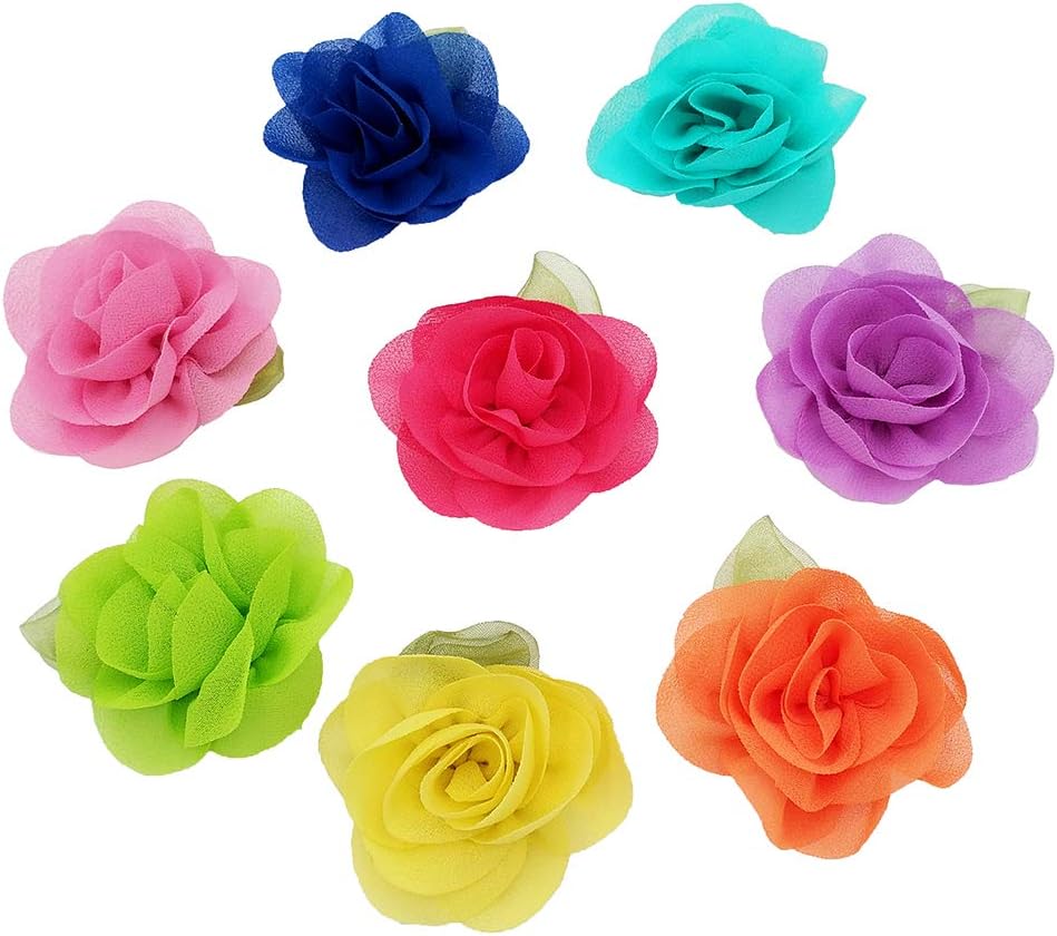 PET SHOW dog collar charms front view showing multi colored grooming flowers