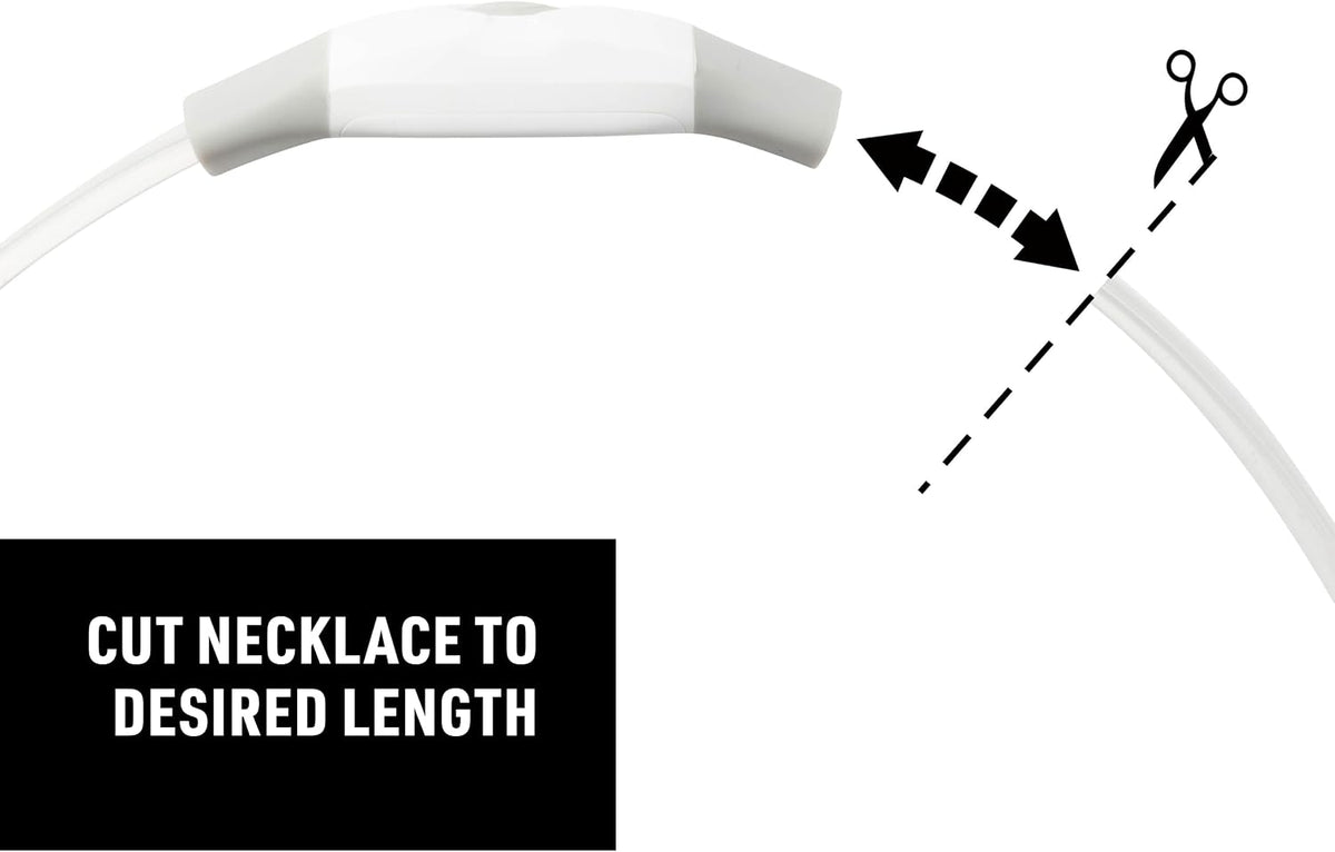 Nite Ize NiteHowl Max rechargeable dog safety collar highlighting the micro USB charging port closeup