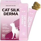 Doctor By Cat Silk Derma Skin and Coat Supplement front packaging view for cat allergy relief.
