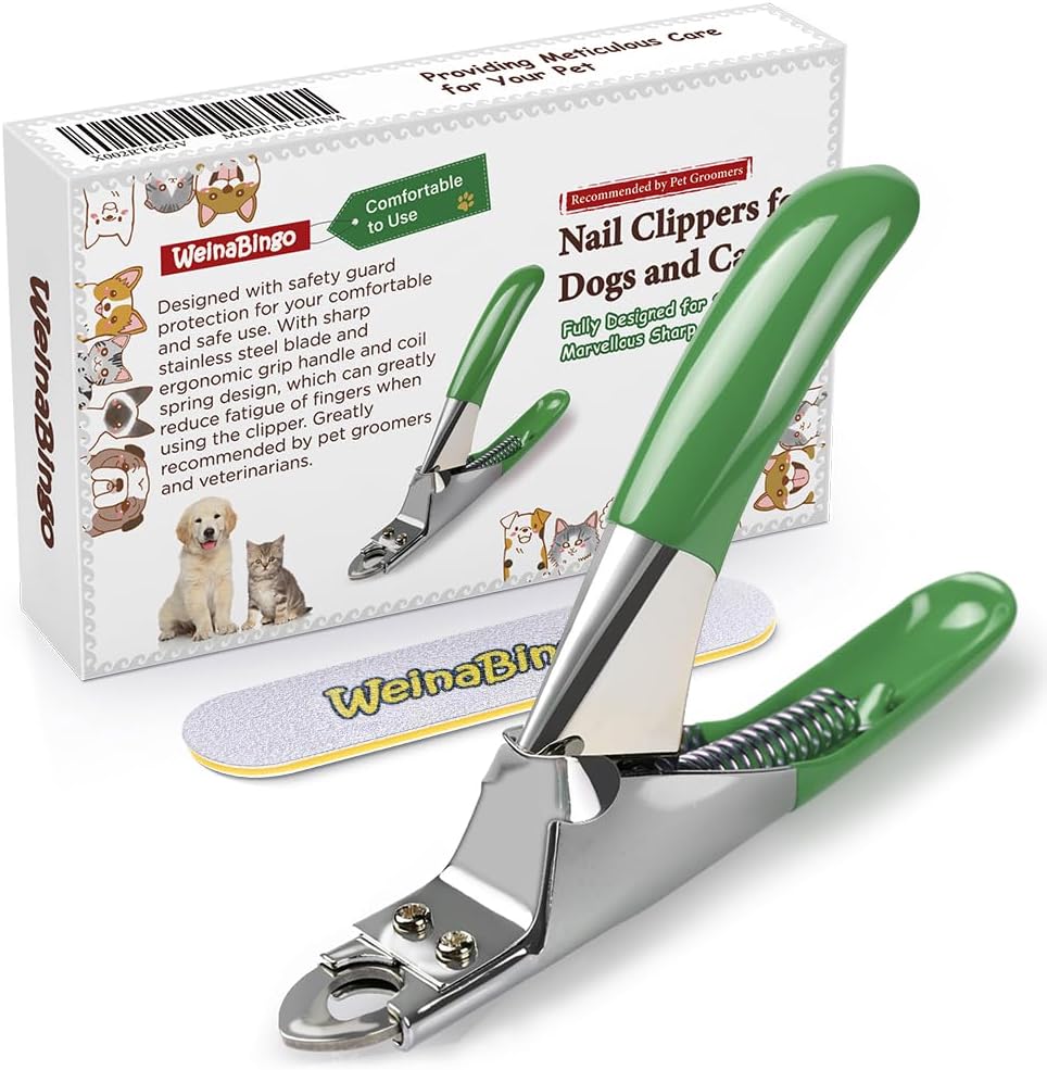 Dog Cat Pets Nail Clippers, Professional Pets Claw Trimmer with Free Nail File, Sharp Stainless Steel Blade, Sturdy Non Slip Handles - for Safe, Professional at Home Grooming - Image 12