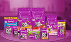 Whiskas lactose-reduced cat beverage poured into a bowl for pets.