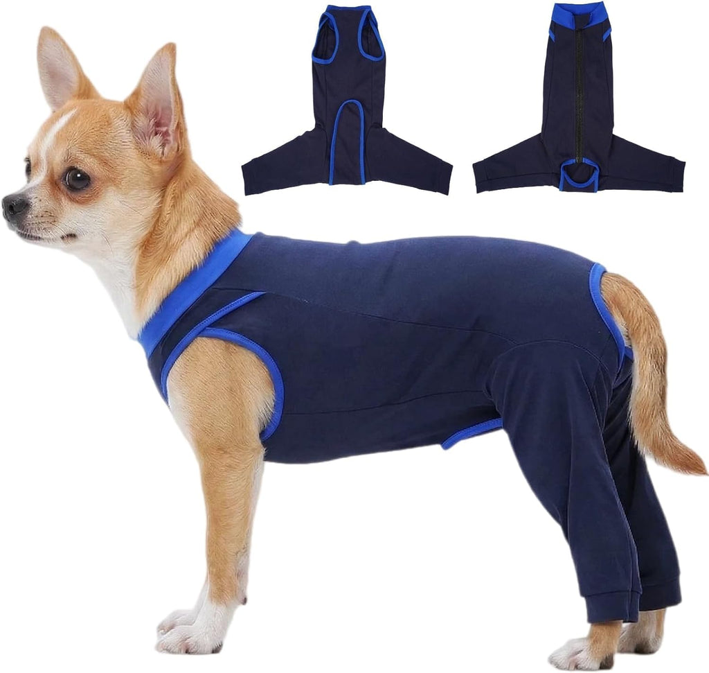 Potty-Friendly Dog Rear Leg Sleeve to Stop Lick, Dog Surgery Recovery Suit with Back Leg to Prevent Licking, Spay Suit for Female, Large Dogs Shirt After Surgery, Pant & Wound Cover Bodysuit, Gray XXL - Image 15