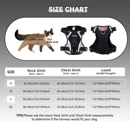Back view of the escape proof cat vest with the built-in Apple AirTag holder clearly visible.