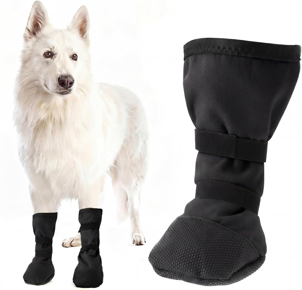 Sunnymove pet footwear packaging with two boots