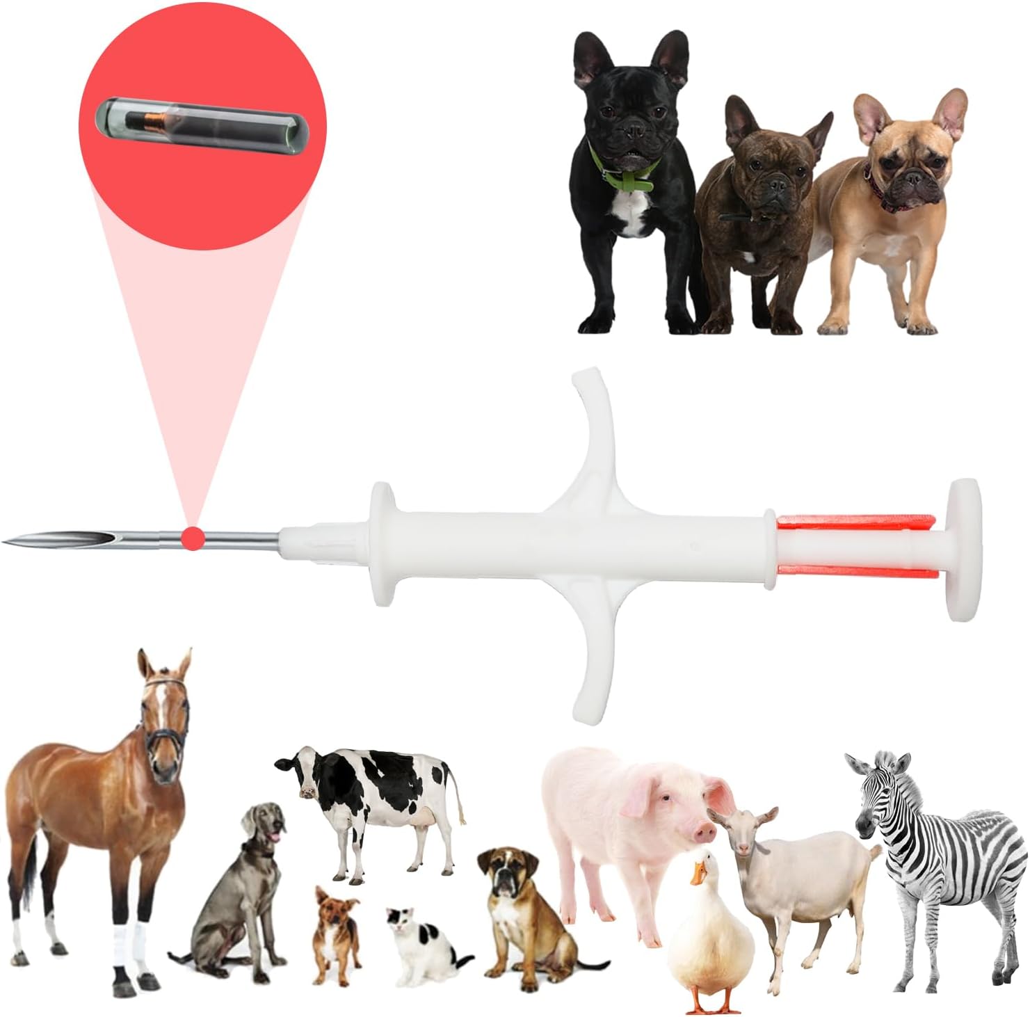 Animal ID Microchip for Dogs Cats Horses Pigs Cows 20 Pack 2.12X12mm ISO11784/ISO11785/FDX-B Pet ID Tags, 15 ID Microchip - Image 9