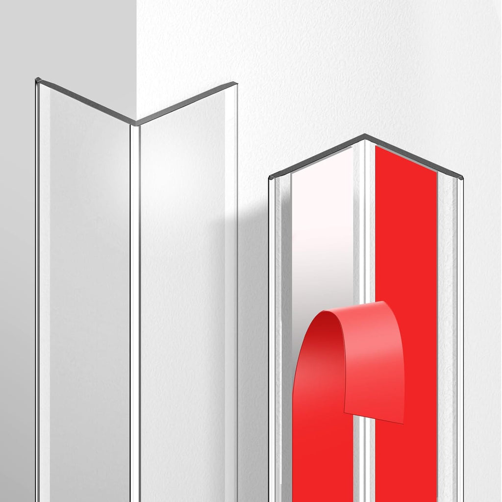 Magicheap wall corner protector clear PVC front view