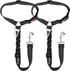 Lukovee Dog Car Seat Belt, 2 Pack Headrest Restraint Seatbelt, Adjustable Pet Safety Leads with Reflective Elastic Bungee for Dog Harness Collar Travel Daily Use (Fluorescent Pink,Headrest) - Image 13