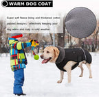 Close up of Qbleev dog coat furry turtleneck