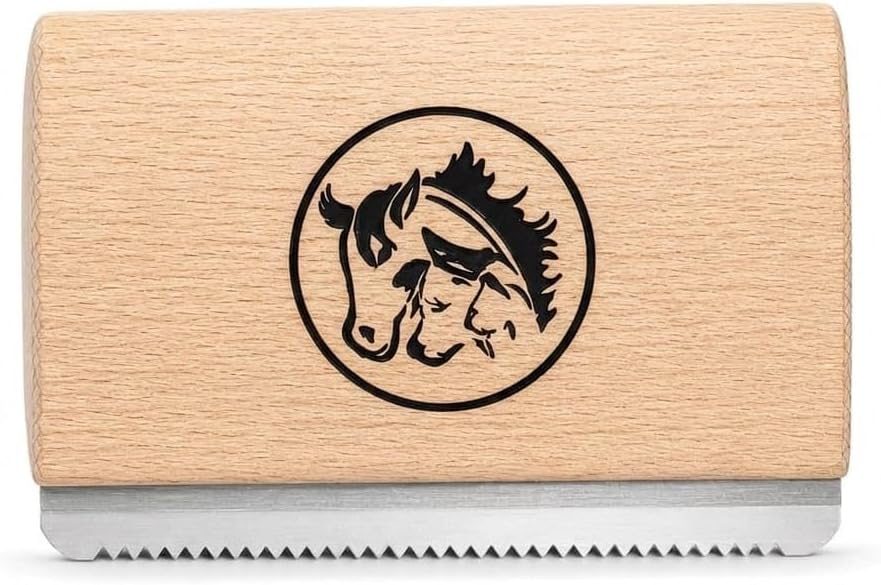 The premium stainless steel pet fur remover blade engineered for painless horse grooming.