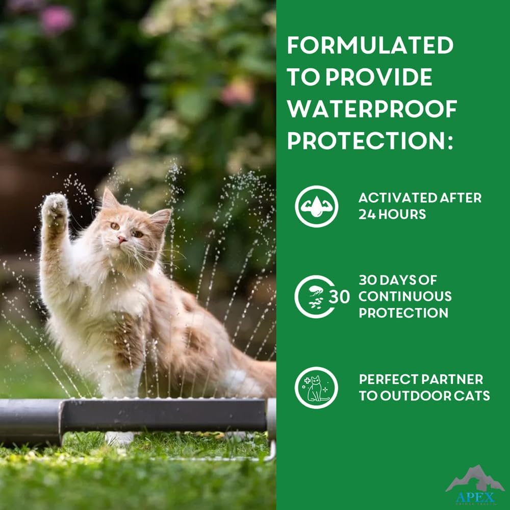 Authentic premium veterinary grade cat flea protection box details