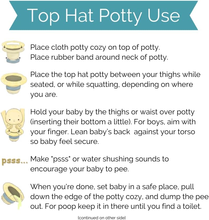 Portable lavender potty for baby potty training