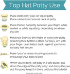 Portable lavender potty for baby potty training