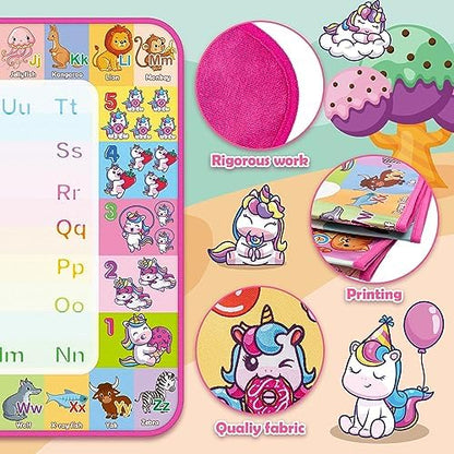 Hollyhi water drawing mat folded for travel storage