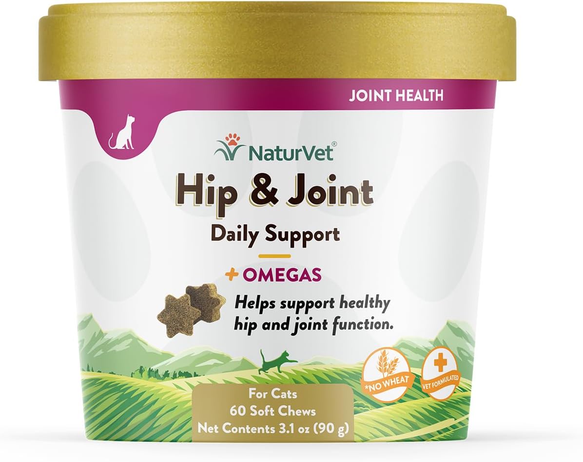 NaturVet - Hemp Joint Health for Cats - Plus Hemp Seed - 60 Soft Chews - Supports Healthy Hips & Joints - Enhanced with Glucosamine, MSM & Hemp Seed- 30 Day Supply - Image 9