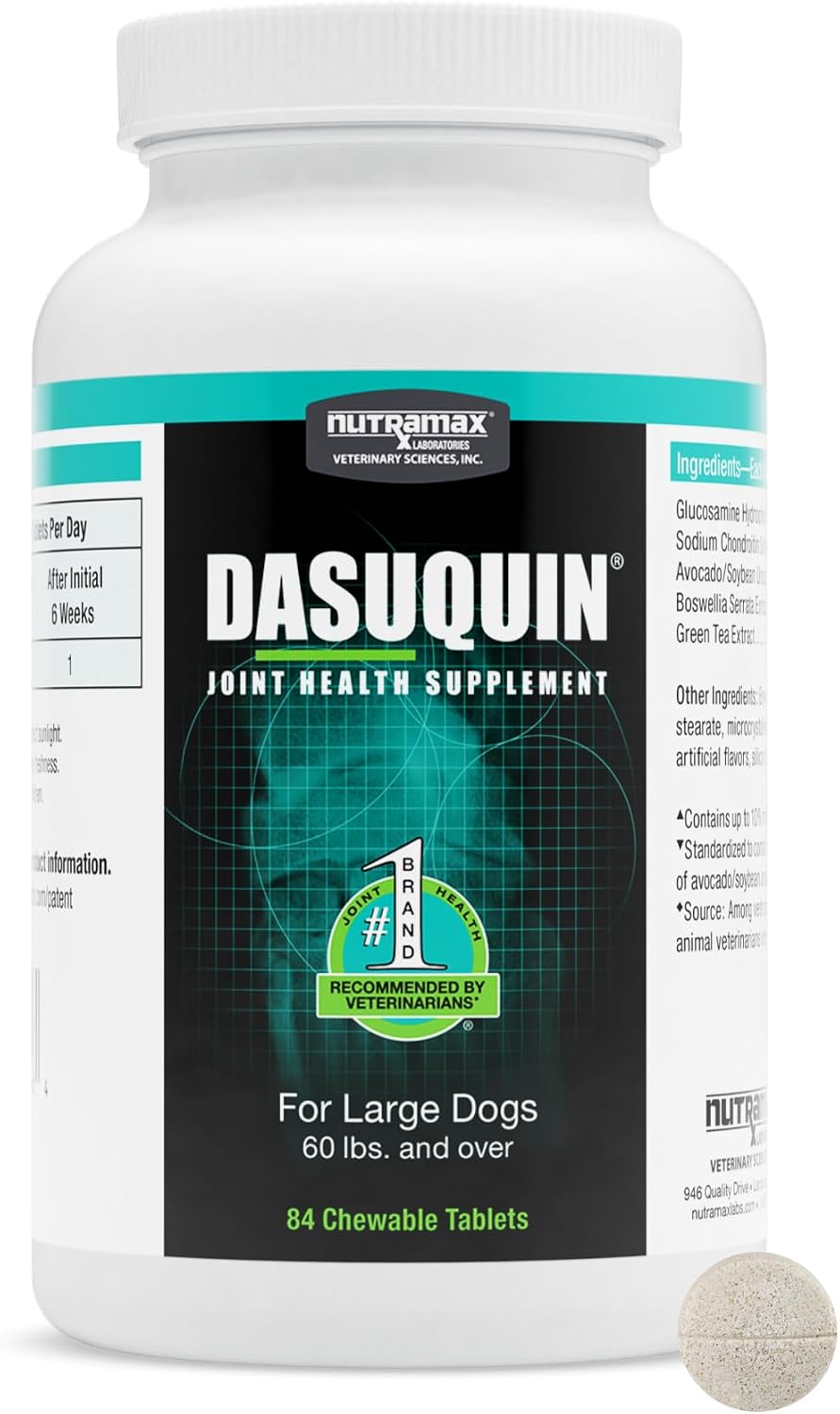Nutramax Dasuquin for Large Dogs, Joint Health Supplement, Contains Glucosamine for Dogs, Plus Chondroitin, ASU, MSM and More, Supports Healthy Joints, Chewable Tablets, 150 Count - Image 10