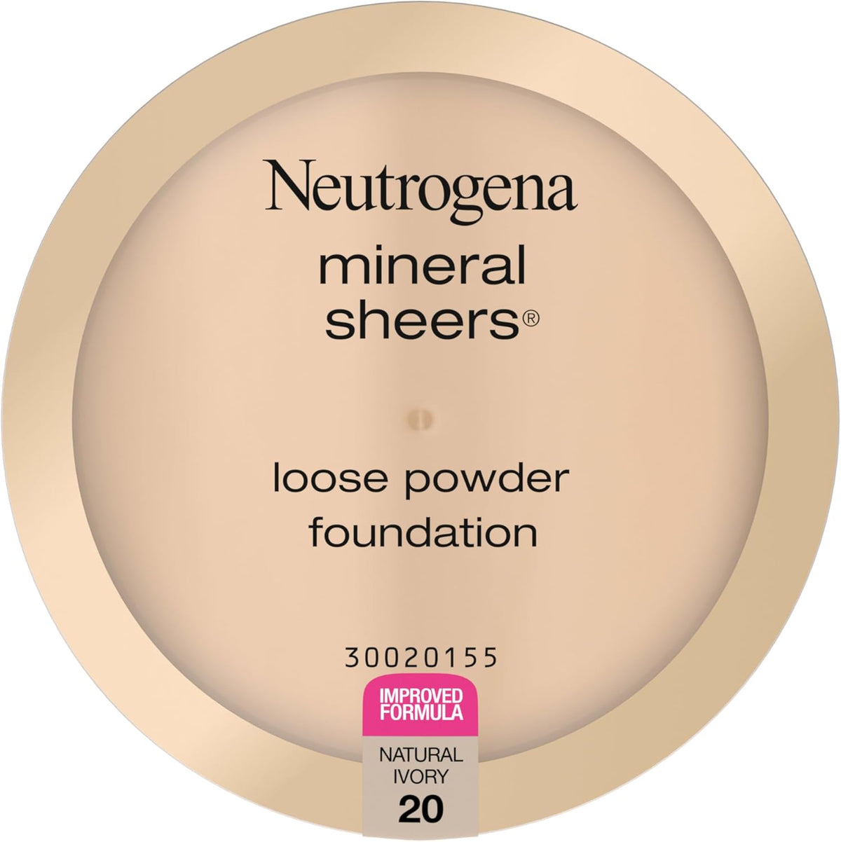 Neutrogena Mineral Sheers Loose Powder Foundation Natural Ivory front view container