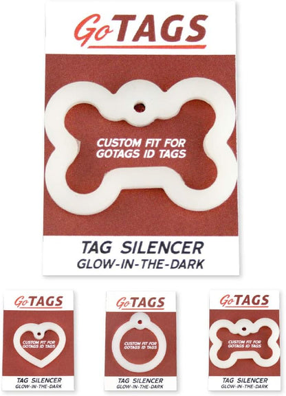 GoTags Dog Tag Silencers, Glow in the Dark Silencer to Quiet Noisy Pet Tags - Image 10