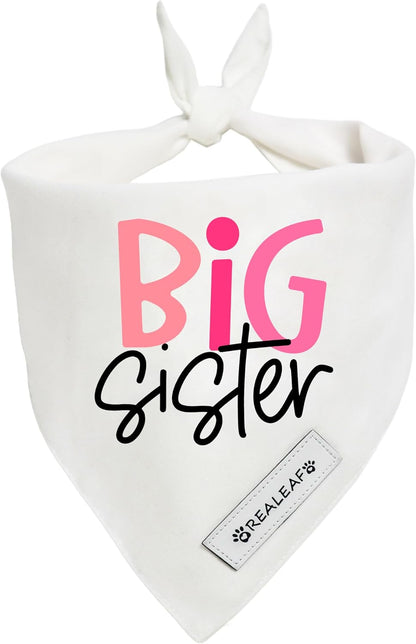 Realeaf Big Brother Dog Bandanas Pet Scarf for Small and Medium Male Dogs New Baby Announcement Pet Accessories Pregnancy Reveal Ideas (Big Brother, Small) - Image 11