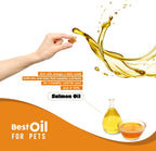 Heapets Wild Alaskan Salmon Oil packaging details showing immune and joint support indicators.