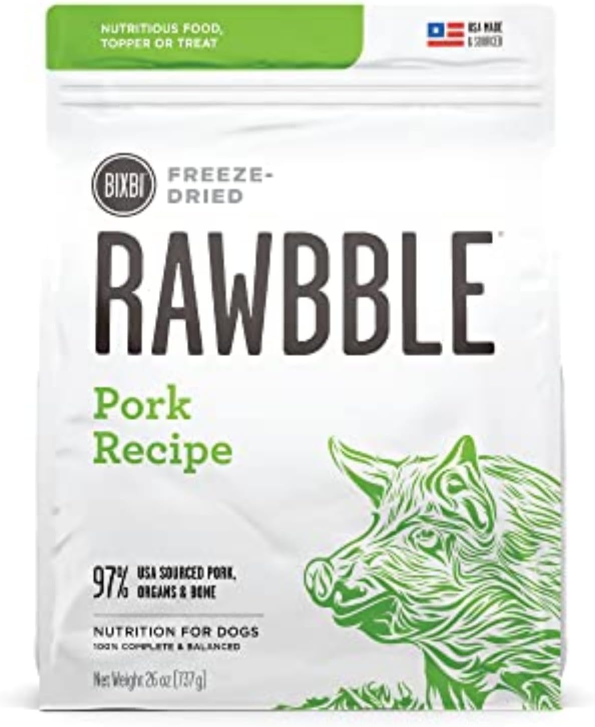BIXBI Liberty Freeze-Dried Dog Food Topper & Treats, Beef - 98% Meat & Organs, No Refrigeration - USA Made, 26 oz - Image 9