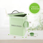 Brabtod galvanized iron seed tin with integrated carry handle