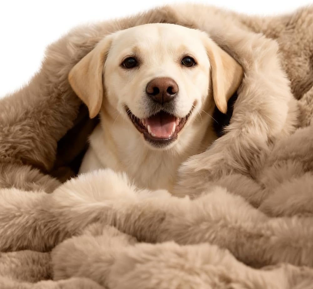 SOMAHE Cat Blanket, Reversible Sherpa & Bubble Fleece Pet Throw, Ultra-Soft Plush for Indoor Cats, Machine Washable, Anti-Static, Warm & Cozy, 22"x18" Inch White - Image 13