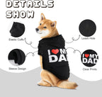Premium imported pet pullover clothing with elastic sleeve cuffs