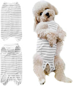 Dog's Recovery Suit Post Surgery Shirt for Puppy, Small Dog Surgical Recovery Suit for Female Male Dogs, Dog Onesie Protect Surgical Wound(Pink White Stripe-m) - Image 14