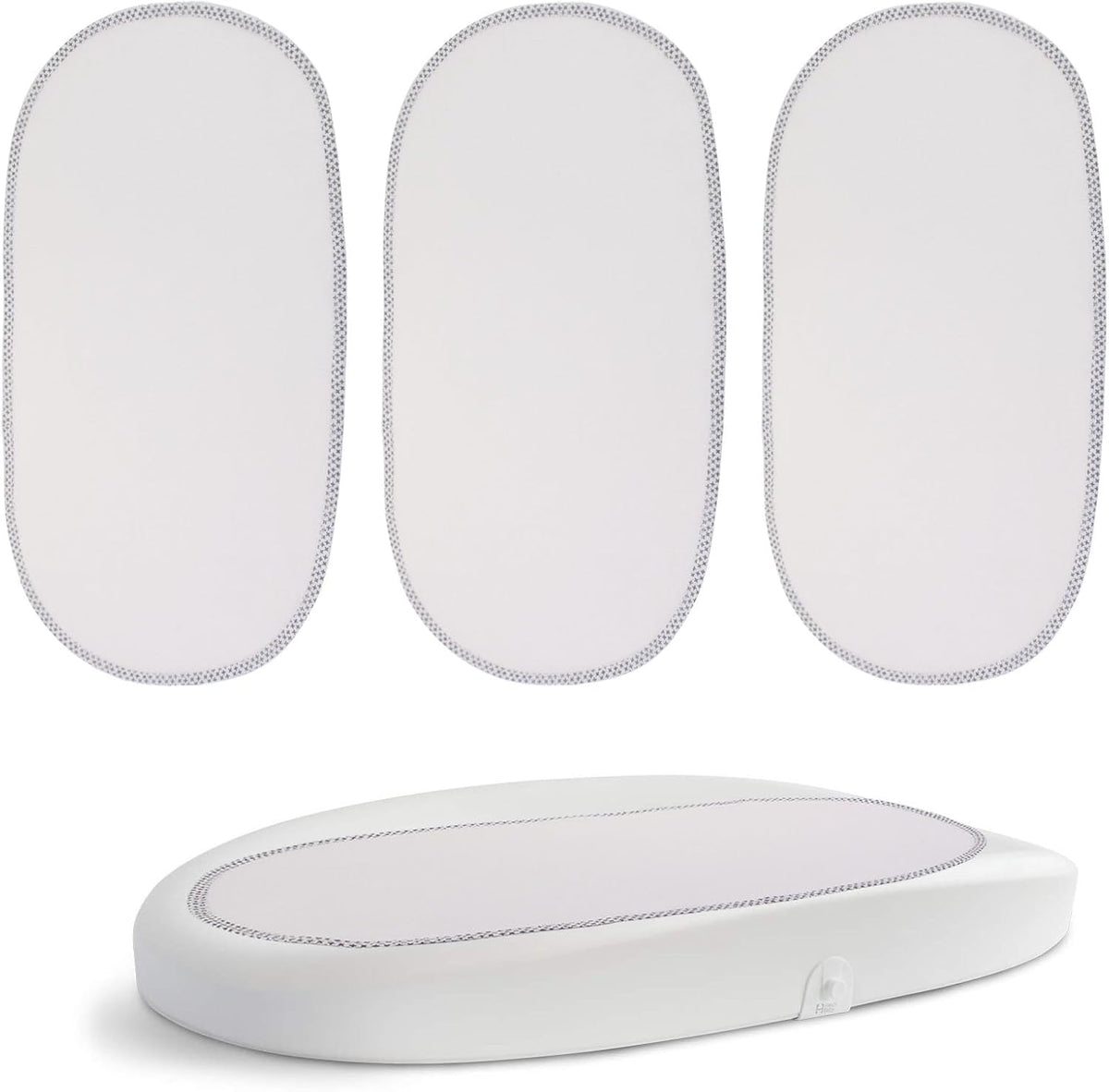 Runhike Reusable Changing Pad Liner front view in white