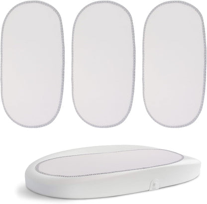 Runhike 3 Pack Reusable Changing Pad Liner front view for baby nursery