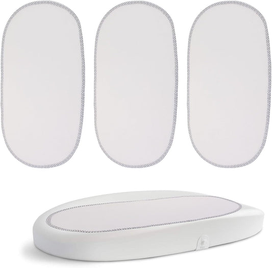 Runhike 3 Pack Reusable Changing Pad Liner front view for baby nursery