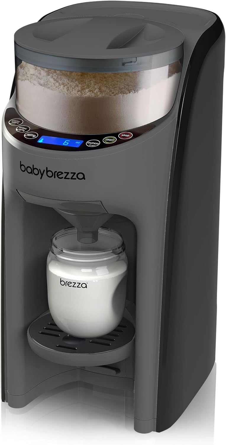 Baby Brezza Formula Pro Advanced Formula Dispenser Machine - Automatically Mix a Warm Formula Bottle Instantly - Easily Make Bottle with Automatic Powder Blending, Charcoal - Image 1