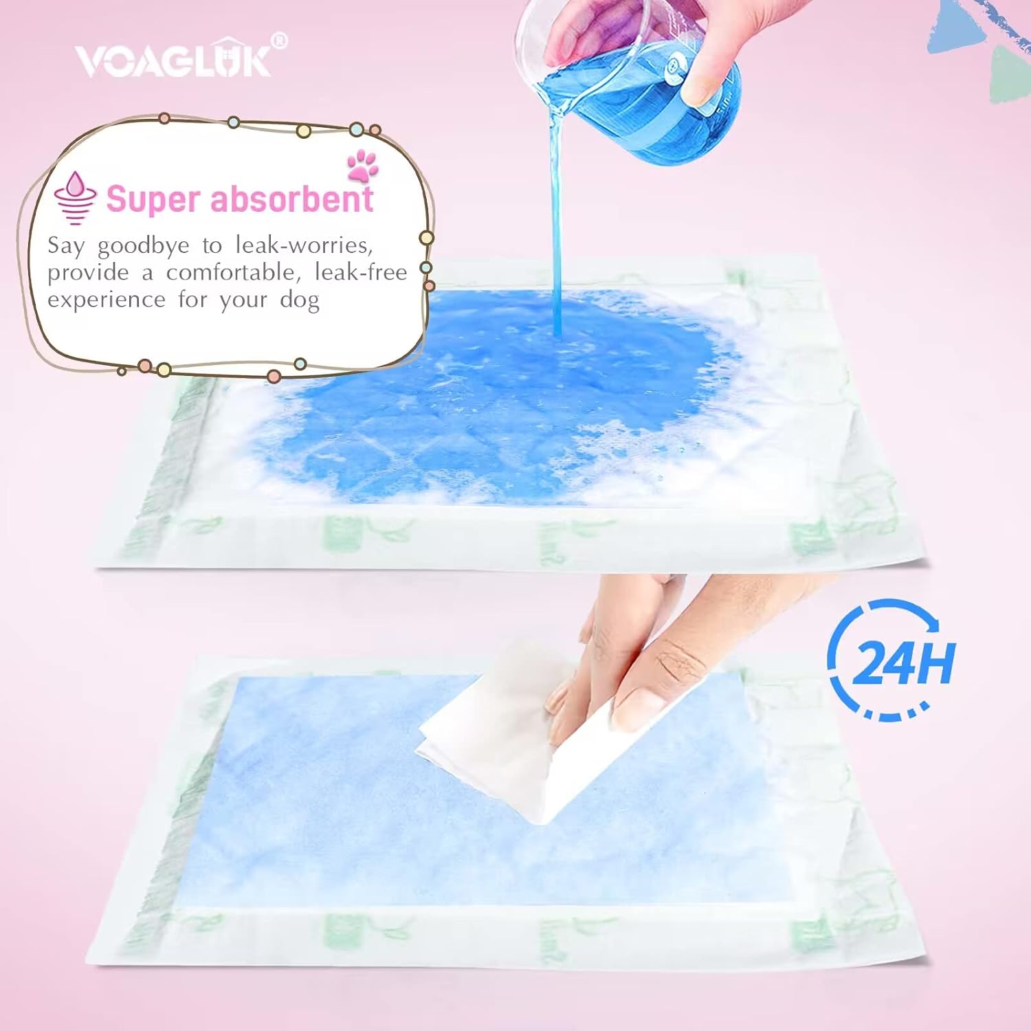 VoagLuk super absorbent pet booster pads inside a fabric male belly band wrap