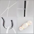 Cat Netting for Balcony, Cat Netting Anti-Fall Mesh Fence, Anti Bird Netting for Garden/Balcony, Transparent Nylon Pet Mesh Fence for Dogs & Cat, Pet Safety Net for Balcony/Stairs/Window - Image 9