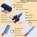 Stainless steel small animal nail trimmers and file for precise claw care