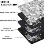 Ayiashiab eco friendly boho pet supplies on floor with bowls