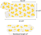 HDE puppy towel wrap showing adjustable waist belt
