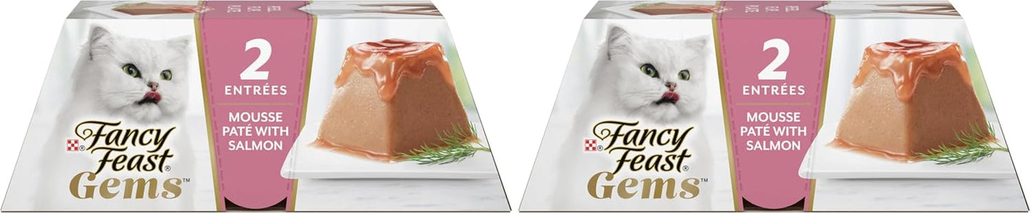 Fancy Feast Gems Pate Cat Food Mousse With Salmon and a Halo of Savory Gravy Cat Food - (Pack of 8) 4 oz. Boxes - Image 11