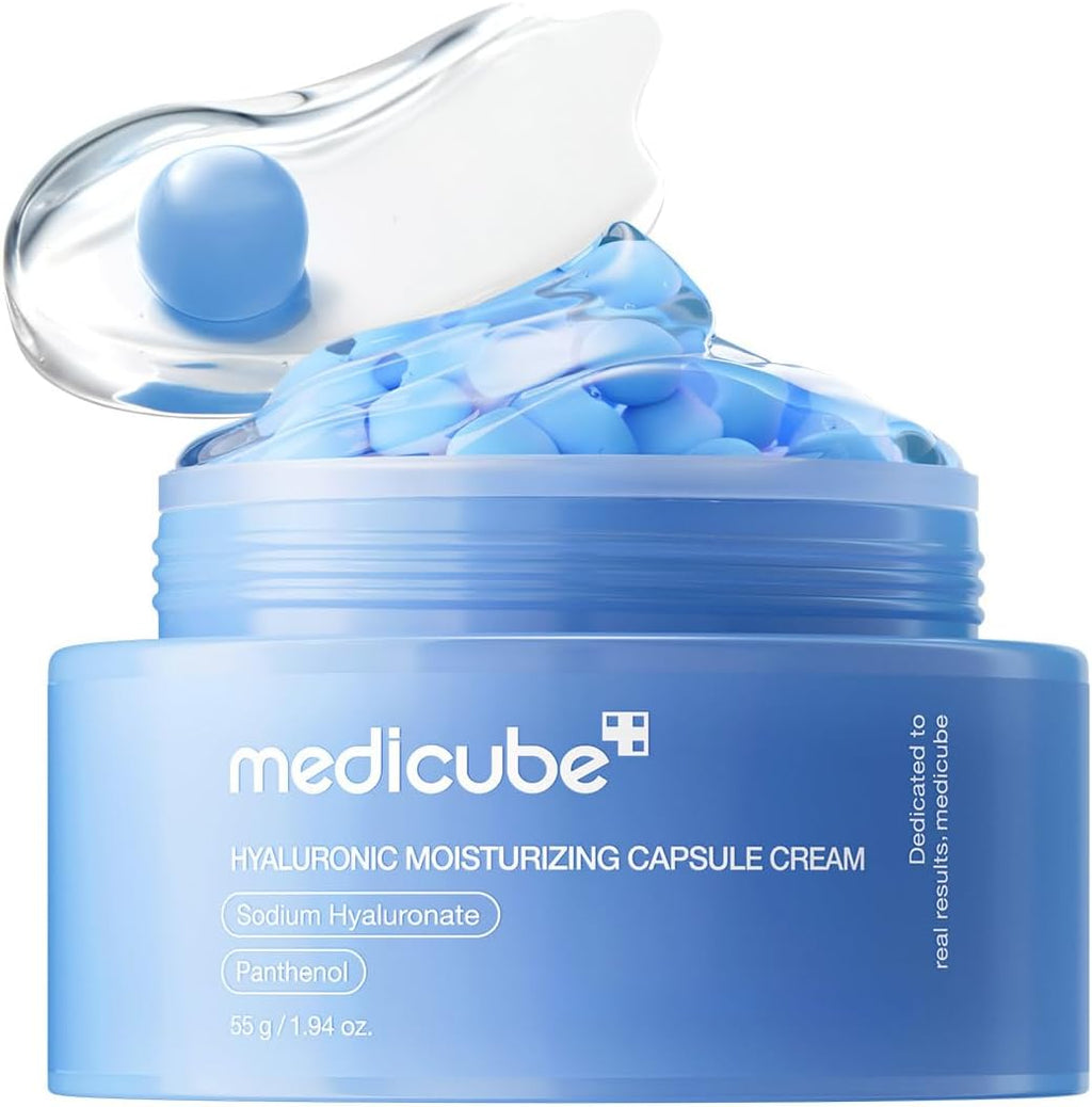 Medicube hyaluronic capsule cream jar front view