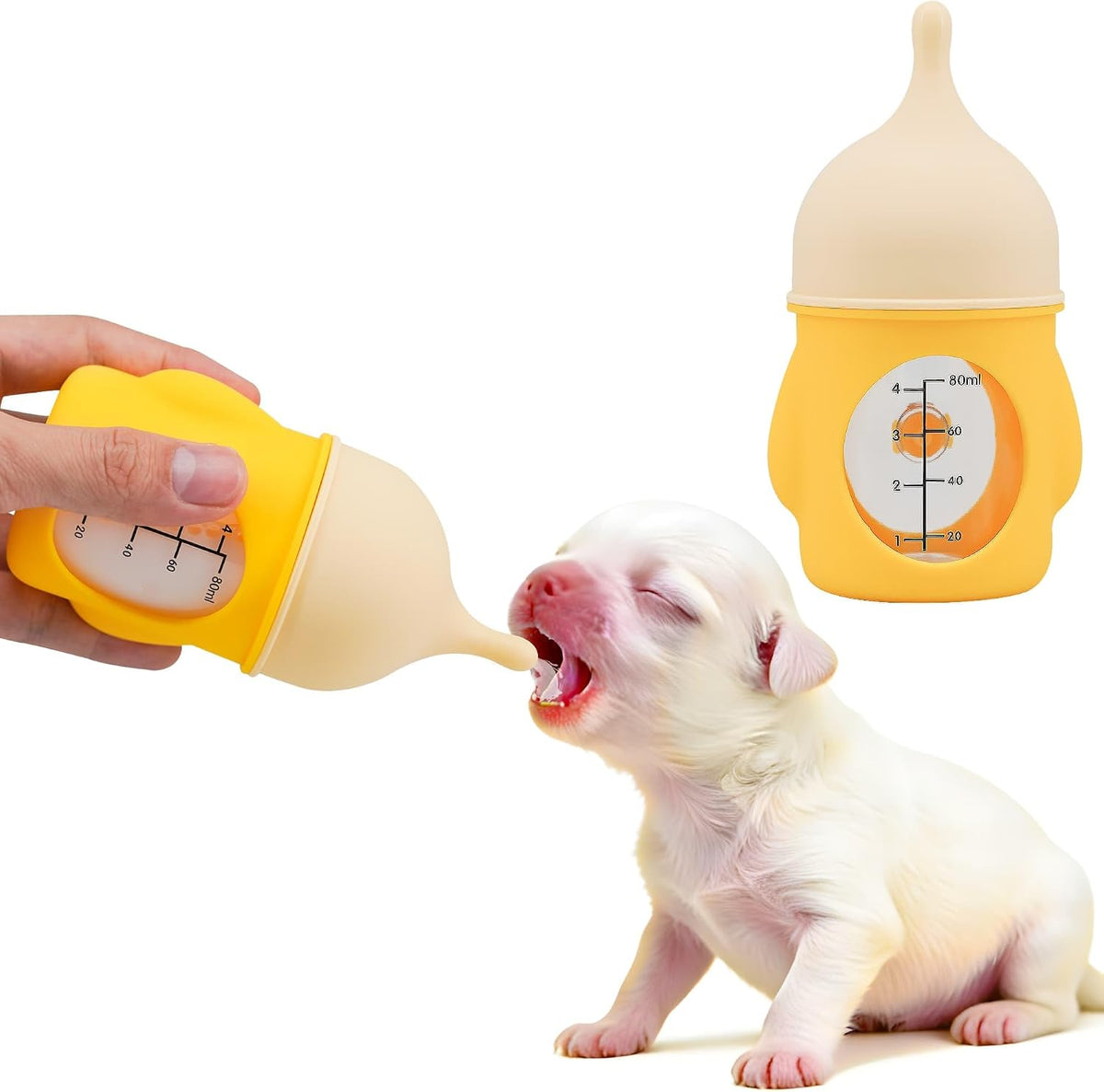 YeulYuuri puppy nursing bottle front view for newborn pet feeding