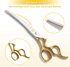 Citywish 4 in 1 pet chunkers and thinning shears with black storage pouch accessory