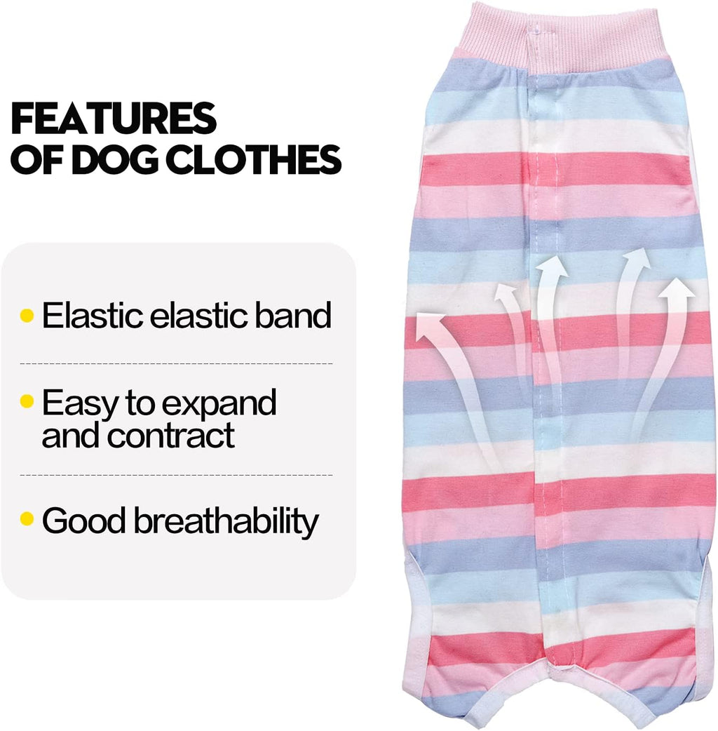 Coppthinktu elastic cotton spay neuter puppy apparel pink color