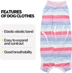 Coppthinktu elastic cotton spay neuter puppy apparel pink color