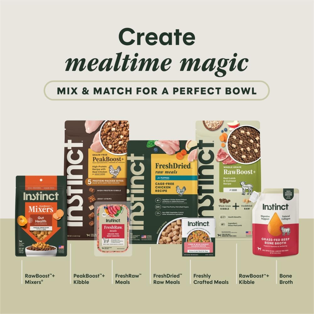 Authentic Instinct USA imported puppy food packaging