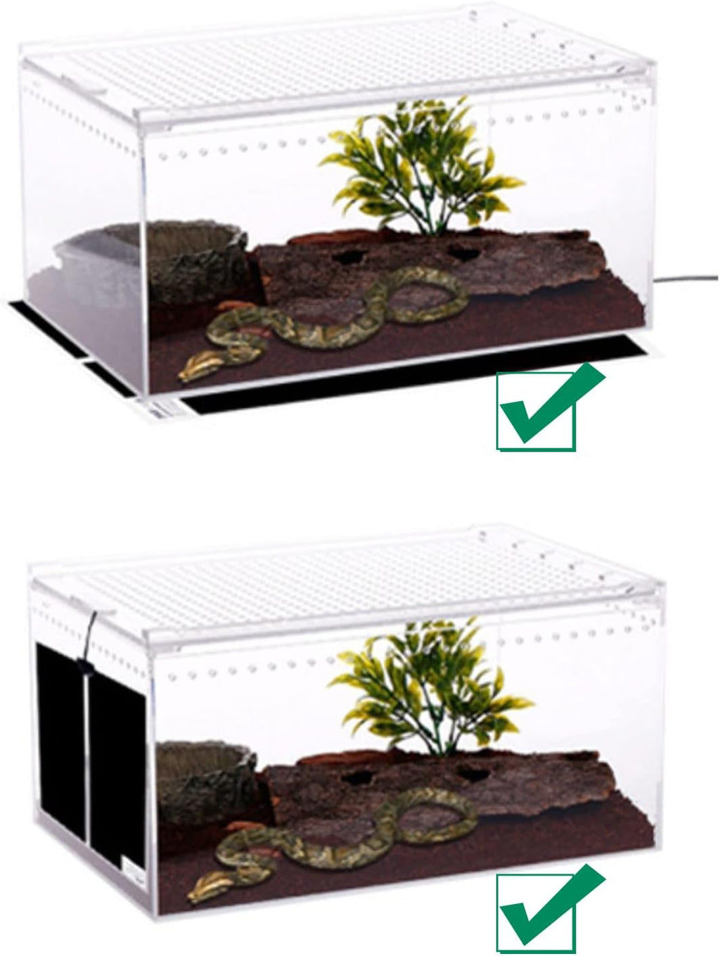 Packaging and included components of the Abustle Pig reptile heating pad.